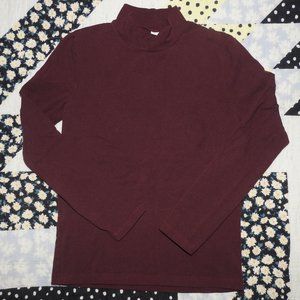 American Apparel Mock neck Long Sleeve Top